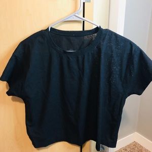 Lululemon Black Mesh Cates Tee